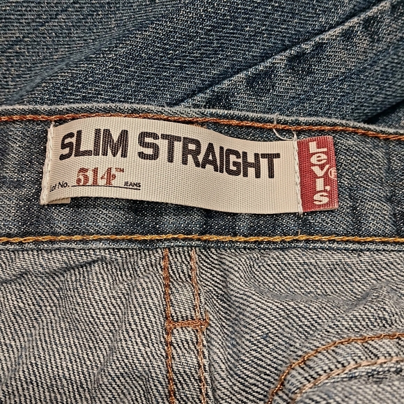 Levi's 514 Jeans Mens 36 X 30 Slim Straight Blue Denim - Picture 6 of 10